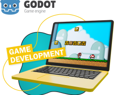 Godot.  Основа создания легендарных игр - КИБЕРшкола программирования для детей, компьютерные курсы для школьников, начинающих и подростков - KIBERone г. Новосибирск