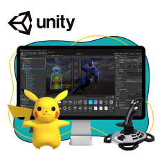 Мир игр на Unity 2D на популярном движке + AI-помощники - КИБЕРшкола программирования для детей, компьютерные курсы для школьников, начинающих и подростков - KIBERone г. Новосибирск