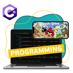 Программирование на C#. Удивительный мир 2D-игр - КИБЕРшкола программирования для детей, компьютерные курсы для школьников, начинающих и подростков - KIBERone г. Новосибирск